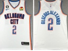 Oklahoma City Thunder #2 Gilgeous-Alexander White 2022-23 Jersey