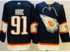 Adidas Edmonton Oilers #91 Evander Kane Blue 2023 Reverse Jersey