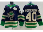 Adidas Vancouver Canucks #40 Elias Pettersson Blue 2023 Reverse Jersey