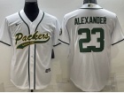 Green Bay Packers #23 Jaire Alexander White Baseball Jersey