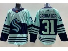 Seattle Kraken #31 Philipp Grubauer Blue 2023 Reverse Jersey