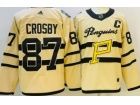 Adidas Pittsburgh Penguins #87 Sidney Crosby Cream Classic Jersey