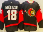 Adidas Ottawa Senators #18 Kyle Stutzle Black 2023 Reverse Jersey