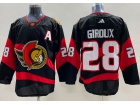 Adidas Ottawa Senators #28 Claude Giroux Black 2023 Reverse Jersey