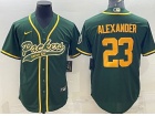 Green Bay Packers #23 Jaire Alexander Green Throwback Baseball Jersey