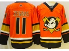 Adidas Anaheim Ducks #11 Trevor Zegras Orange Hockey Jersey