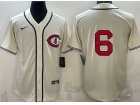 Nike Chicago Cubs #6 Cream of Field Jersey