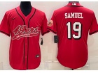 San Francisco 49ers #19 Deebo Samuel Red Color Rush Baseball Jersey