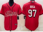 San Francisco 49ers #97 Nick Bosa Red Color Rush Baseball Jersey