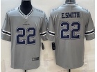 Dallas Cowboys #22 E.Smith Grey Limited Jersey