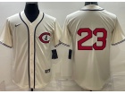 Nike Chicago Cubs #23 Ryne Sandberg Cream of Field Jersey