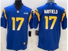 Los Angeles Rams #17 Baker Mayfield Blue Limited Jersey