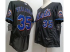 New York Mets #35 Justin Verlander Black Flexbase Jersey