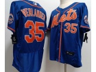 New York Mets #35 Justin Verlander Blue Flexbase Jersey