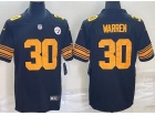 Pittsburgh Steelers #30 Jaylen Warren Black Color Rush Limited Jersey