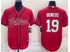 Georgia Bulldogs #19 Brock Bowers Red Baseball Jersey