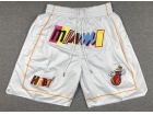 Miami Heat White 2023 City With Pockets Shorts