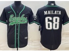 Philadelphia Eagles #68 Jordan Mailata Black Limited Jersey