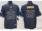 Philadelphia Eagles #26 Miles Sanders Black Golden Limited Jersey