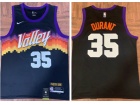 Nike Phoenix Suns #35 Kevin Durant 2021-22 Black City Jersey