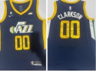 Nike Utah Jazz #00 Jordan Clarkson Blue Jersey