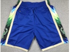 Milwaukee Bucks Blue With Pockets 23 City Shorts