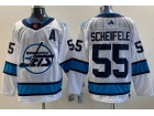 Adidas Winnipeg Jets #55 Mark Scheifele White 2023 Reverse Jersey