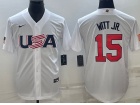 Team USA #15 Bobby Witt Jr. White Jersey