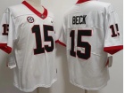 Georgia Bulldogs #15 Carson Beck White Limited Jersey