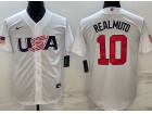 Team USA  #10 J.T. Realmuto White Jersey