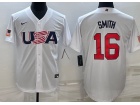 Team USA #16 Will Smith White Jersey