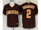 Nike San Diego Padres #2 Xander Bogaerts Brown Cool Base Jersey