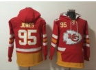 Kansas City Chiefs #95 Chris Jones Red Hoodies