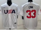 Team USA #33Lance Lynn White Jersey