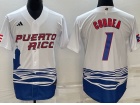 Puerto Rico #1 Carlos Correa White Jersey