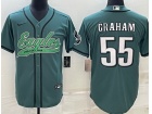 Philadelphia Eagles #55 Brandon Graham Green Baseball Jersey