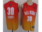 Golden State Warriors #30 Stephen Curry Orange 2023 All Star Jersey