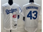 Los Angeles Dodgers #43 Noah Syndergaard White Flexbase Jersey