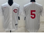 Cincinnati Reds #5 Johnny Bench White Field Of Dreams Cool Base Jersey