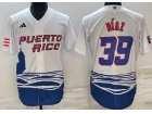 Puerto Rico #39 Edwin Diaz White Jersey