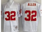 Kansas City Chiefs #32 Marcus Allen White Throwback Jersey