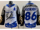 Adidas Tampa Bay Lightning #86 Nikita Kucherov White 2021 Stadium Hockey Jersey