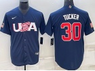 Team USA #30 Kyle Tucker Blue Jersey