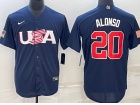 Team USA #20 Pete Alonso Blue Jersey