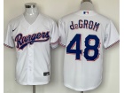 Nike Texas Rangers #48 Jacob Degrom White Cool Base Jersey