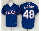 Nike Texas Rangers #48 Jacob Degrom Royal Blue Cool Base Jersey