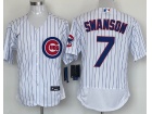 Nike Chicago Cubs #7 Dansby Swanson White Flexbase Jersey