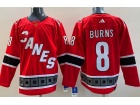 Adidas Carolina Hurricanes #8 Brent Burns Red 2023 Reverse Jersey