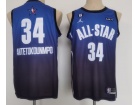 Milwaukee Bucks #34 Giannis Antetokounmpo Blue 2023 All Star Jersey