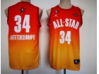 Milwaukee Bucks #34 Giannis Antetokounmpo Orange 2023 All Star Jersey